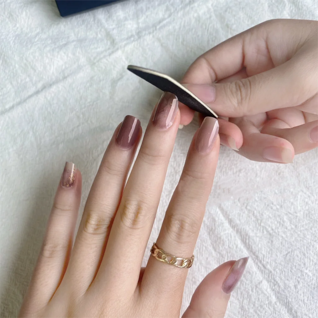 Semi-Cured Gel Nail Wraps Full Cover Adhesive Stickers