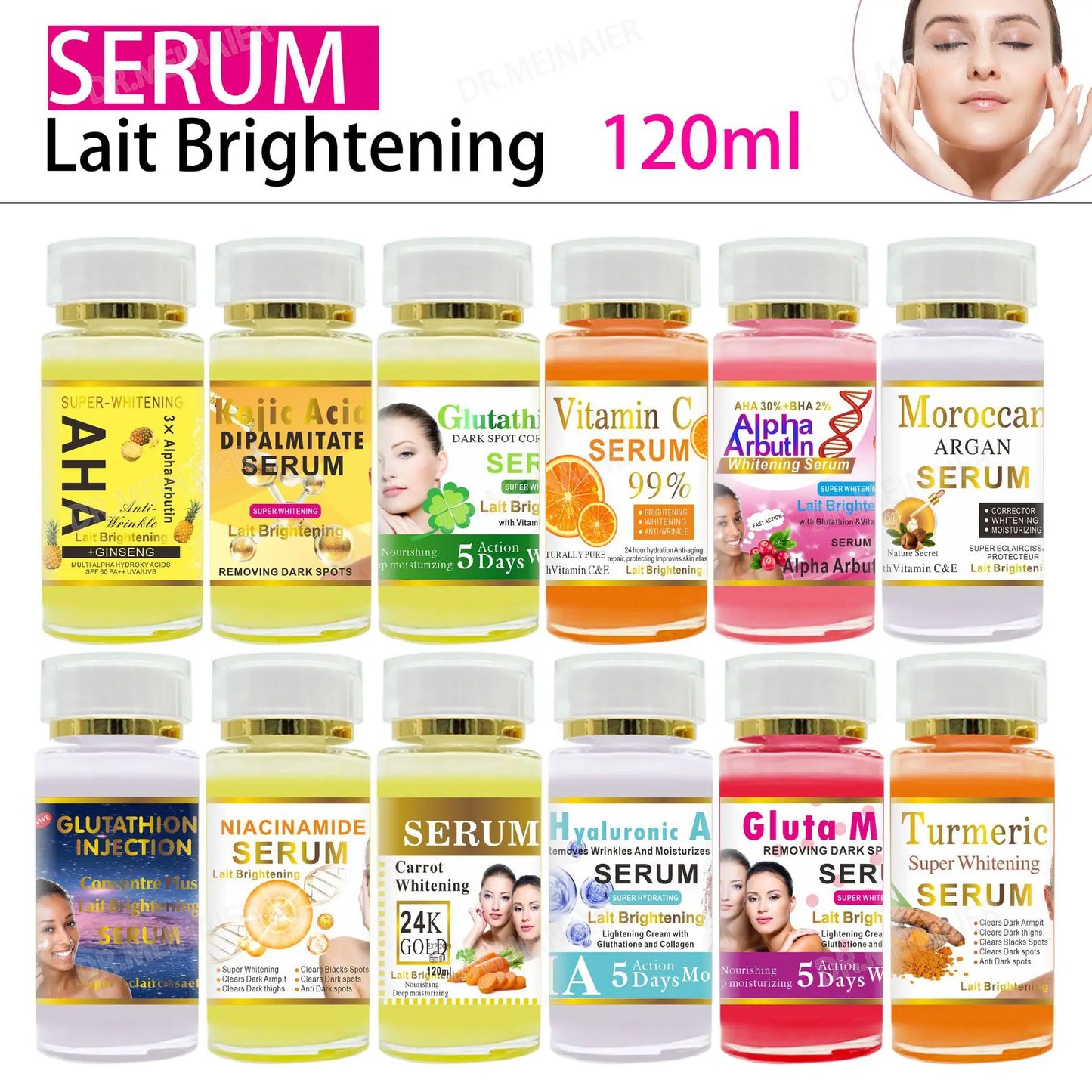 Glutathione Face Serum With Vitamin C & E For Dark Spots
