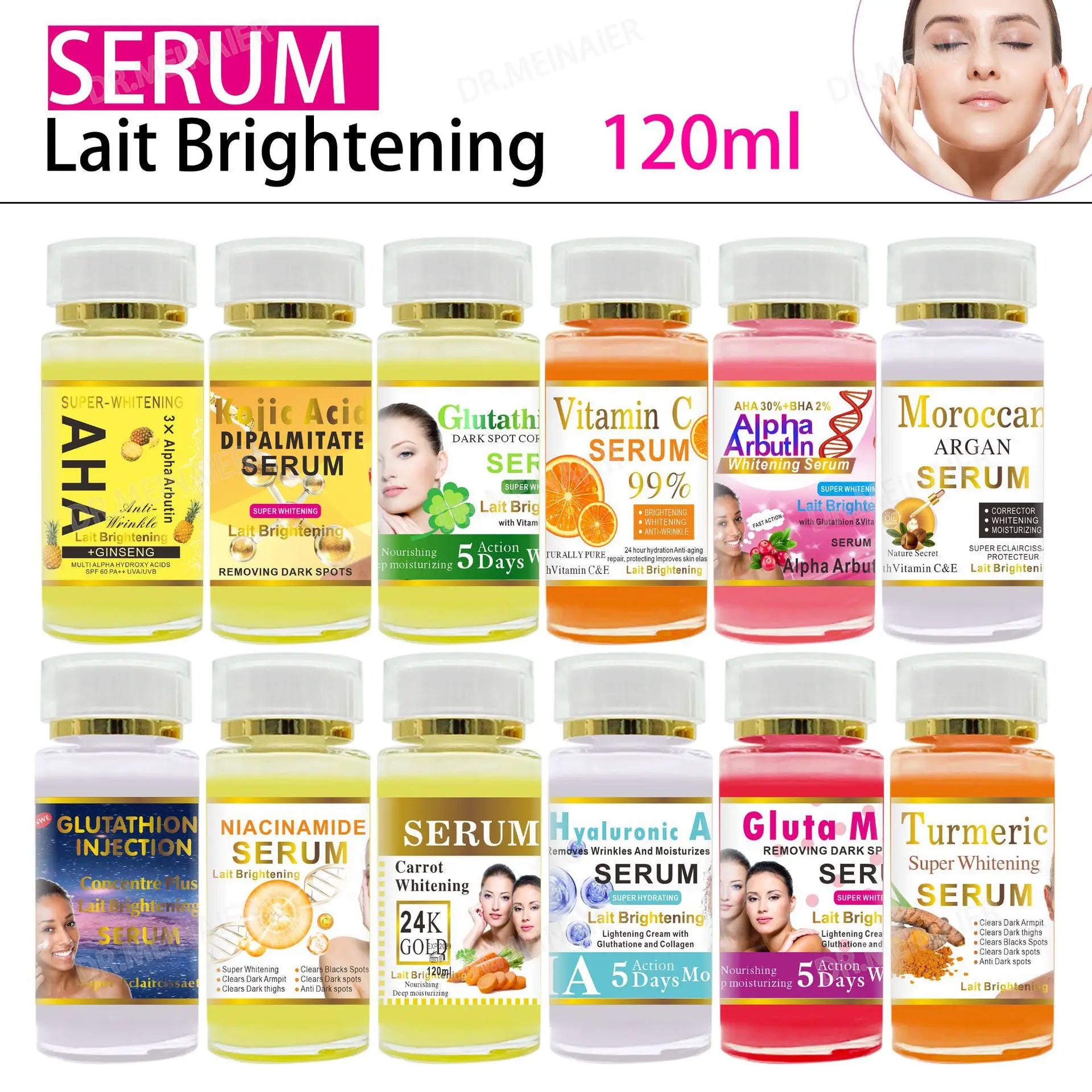 Glutathione Face Serum With Vitamin C & E For Dark Spots