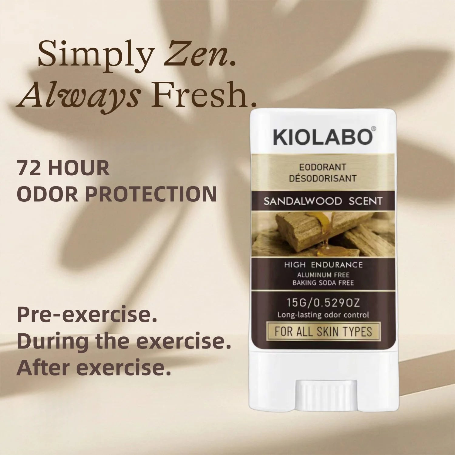 72H Long Lasting Deodorant Balm – Gentle Invisible Stick
