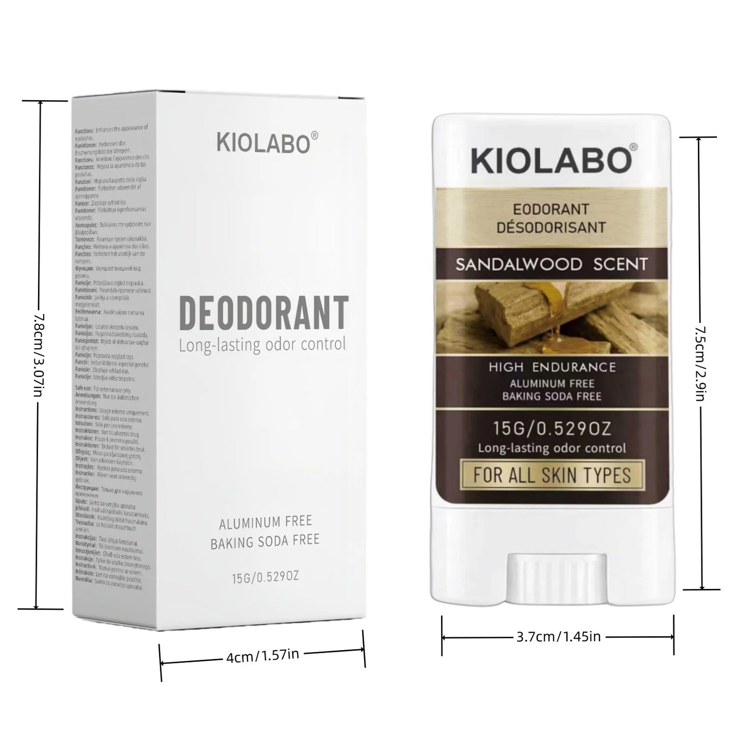 72H Long Lasting Deodorant Balm – Gentle Invisible Stick