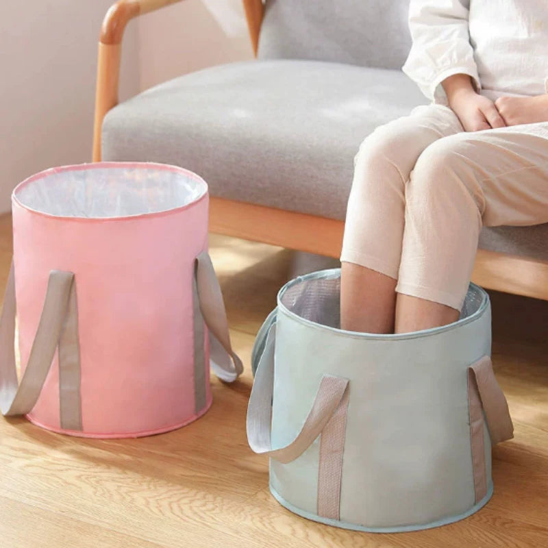 Foldable Foot Soak Bucket Bag – Portable Heat-Preserving Tub