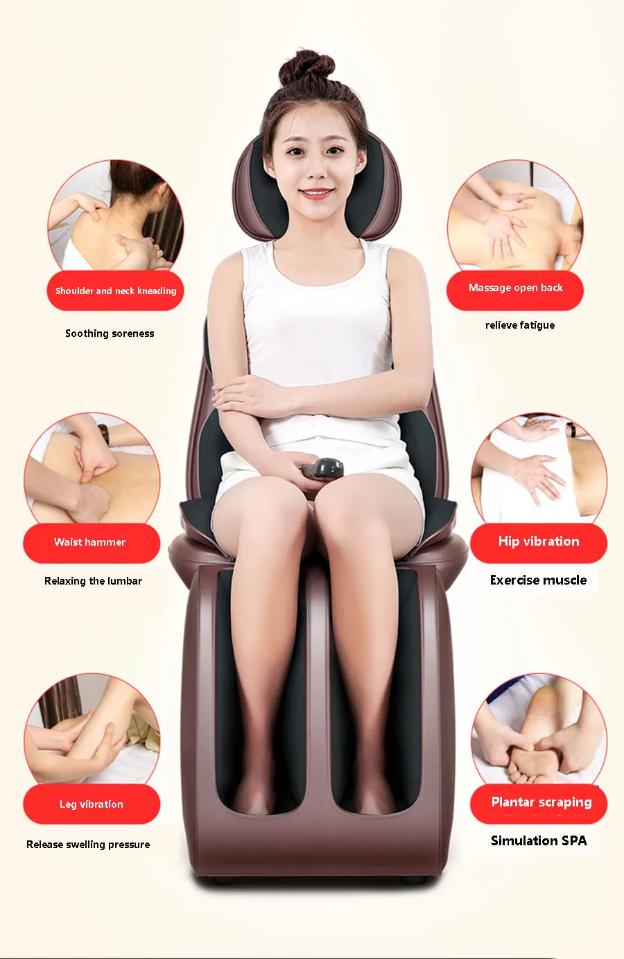 Full Body Vibration Massage Cushion For Home Relaxation